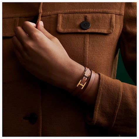 hermes bracelet cuir double tour|Hermes behapi double tour.